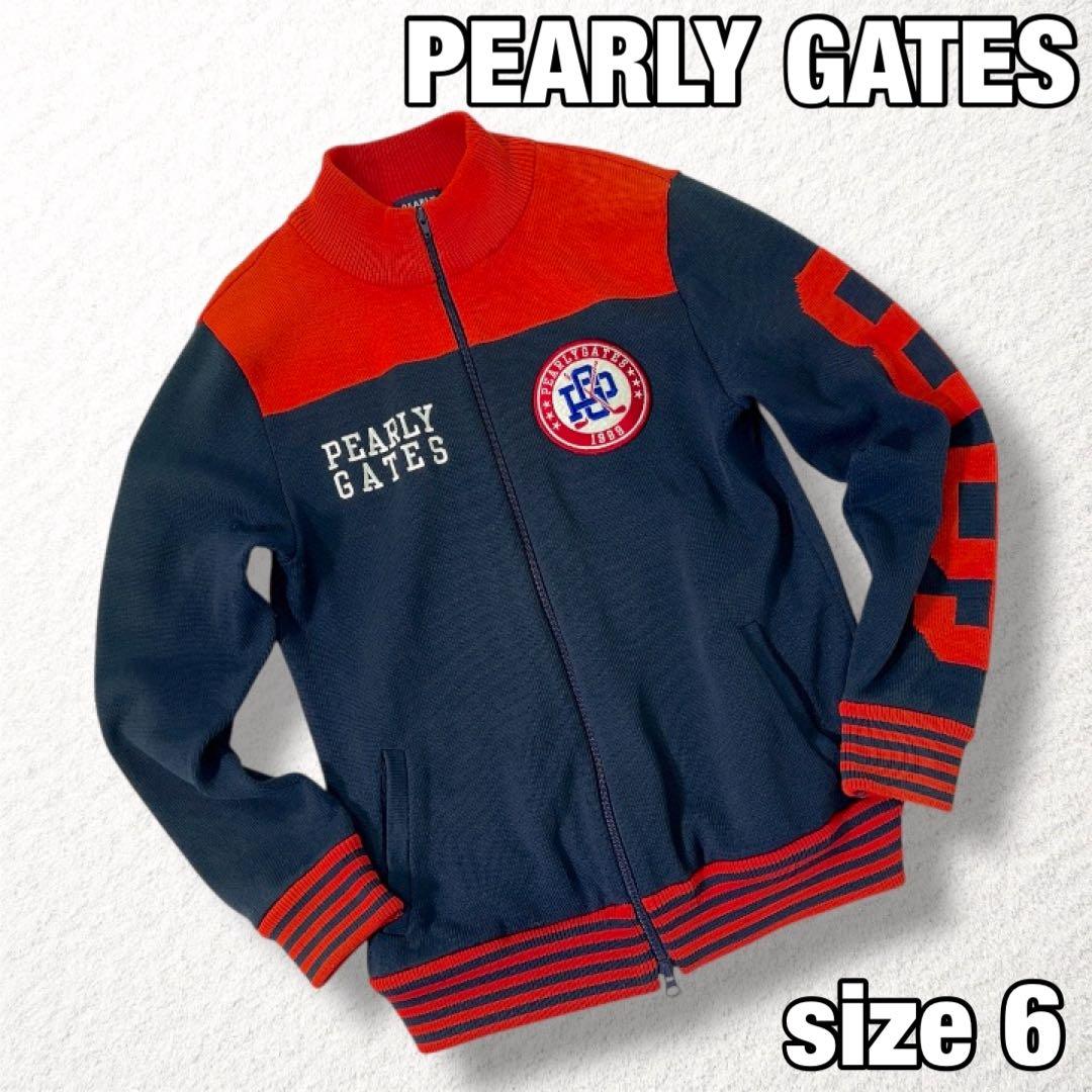 美品【PEARLY GATES】ゴルフフルジップニットジャケット 89ロゴ刺繍