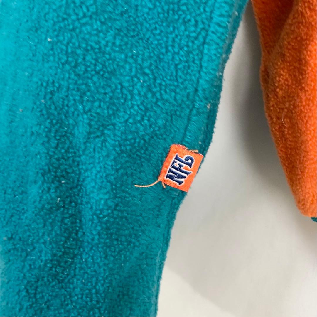 US古着【入手不可能!!】NFL ✈︎刺繍ロゴ フリース マイアミドルフィンズ