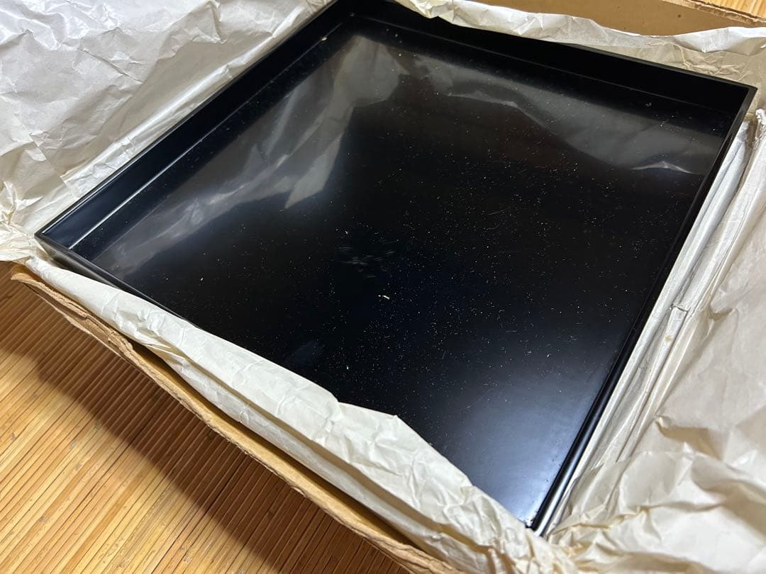 懐石道具 懐石膳 四方盆 5客 正角膳 漆塗