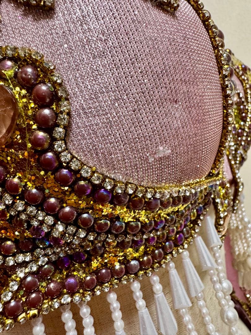 ベリーダンス　衣装　くすみピンク　【期間限定値下げ中】