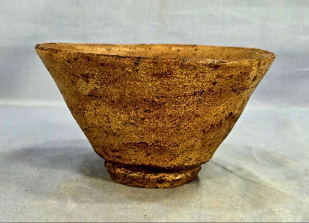 ⭐︎美品★表千家一二代惺斎極高麗黄伊羅保茶碗裏千家茶道具高麗茶碗楽吉左衛門
