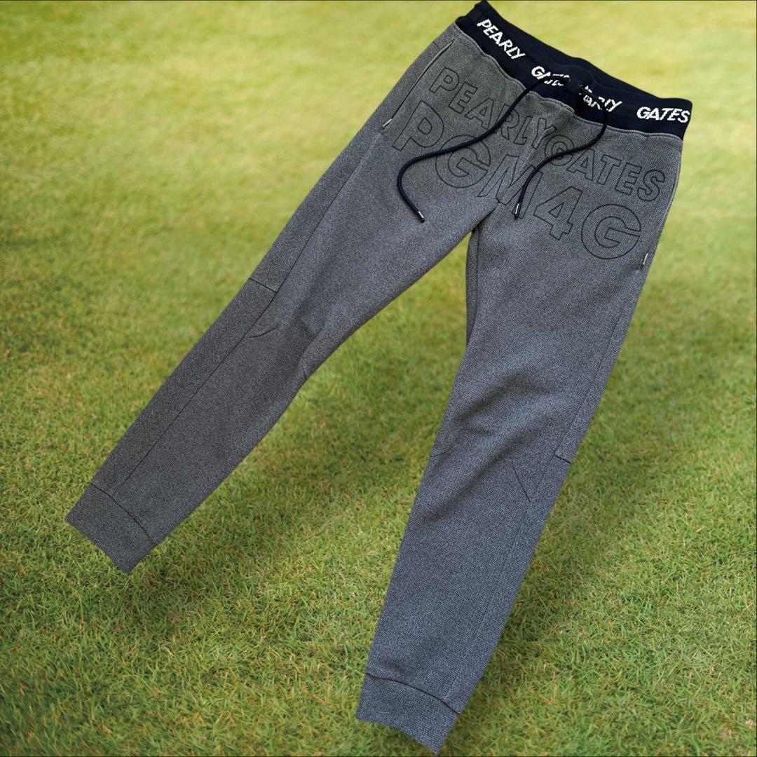 現行モデル　未使用級　パーリーゲイツ　ジョガーパンツ　S〜M相当　紺　グレー　3