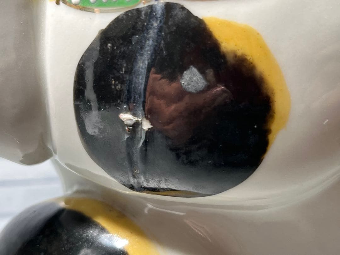 時代　瀬戸　大きな招き猫　高さ29cm