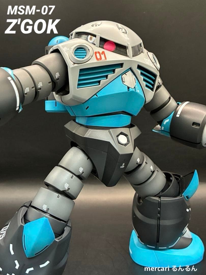 1/100 MSM-07 ズゴック 初音ミクカラーver塗装完成品