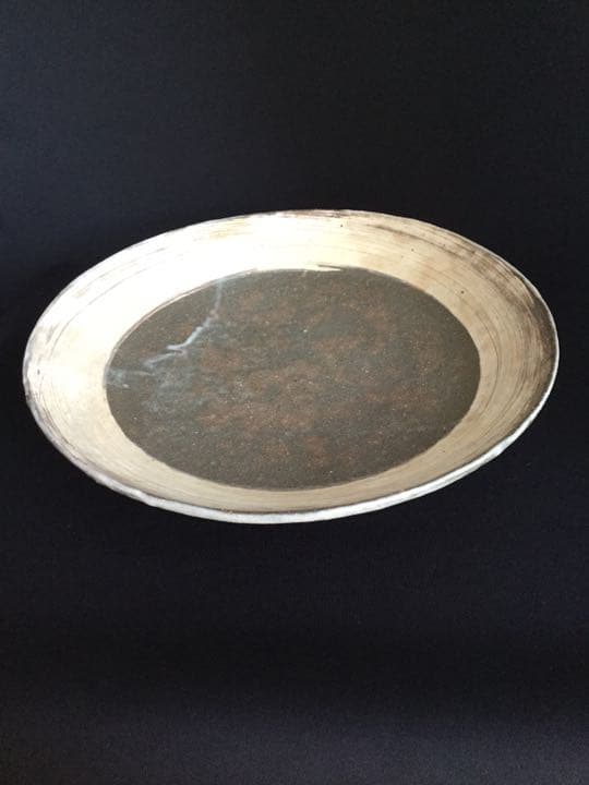 藤田佳三作  刷毛目大皿