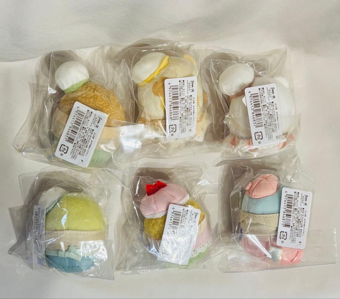 限定 すみっコぐらし展 てのりぬいぐるみ 6個セット ショッパー付き マルシェ