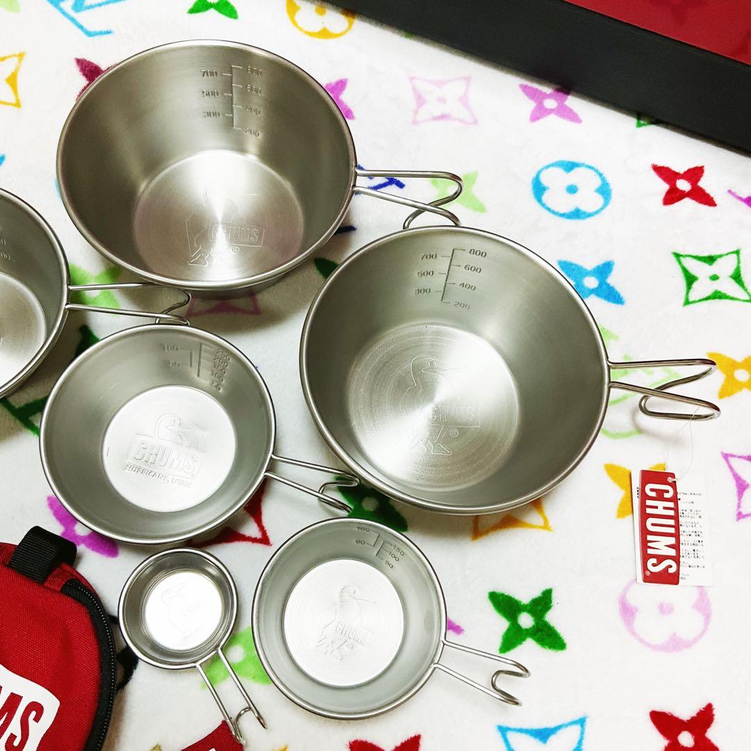 CHUMSシェラカップ6点&シェラカップハンドルカバー&ケース計10点セット