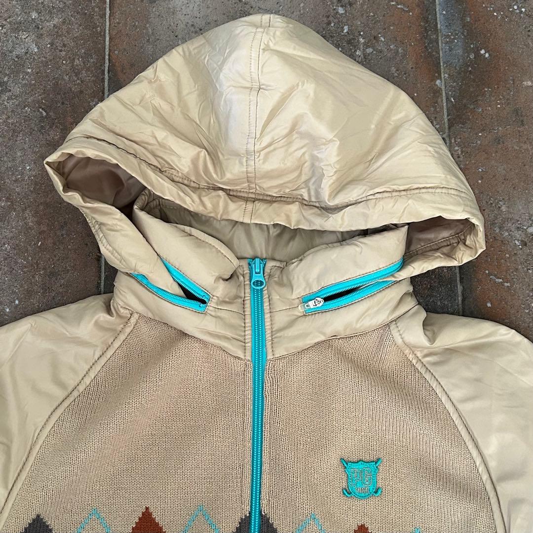 PEARLY GATES 袖中綿　ニット ジャケット アーガイル×ボーダー柄