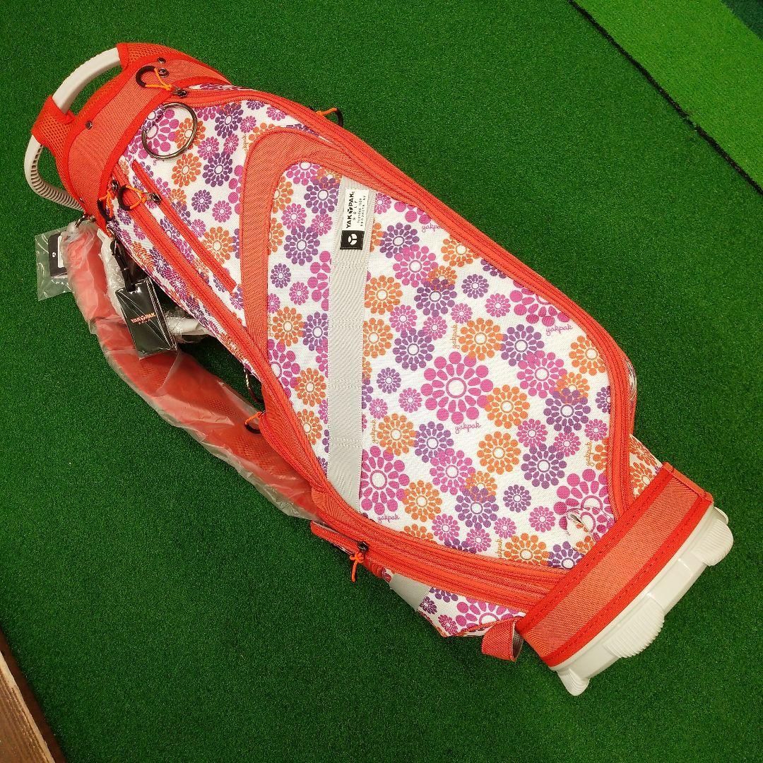 YAKPAK GOLF オレンジ 花柄 キャディバック