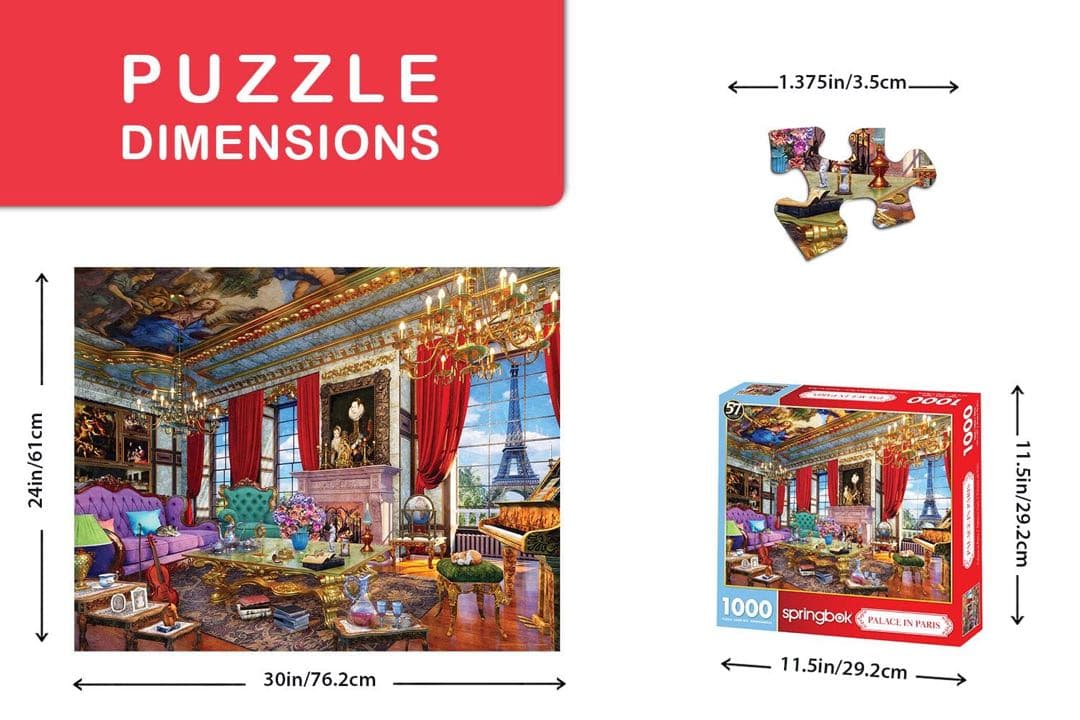Springbok 1000ピース ジグソーパズル パリの宮殿1000