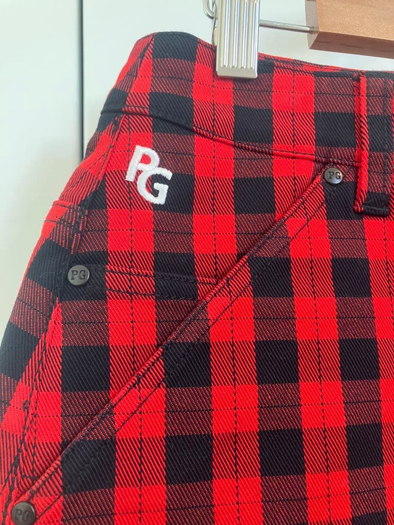 PEARLY GATES チェック柄ゴルフスカート