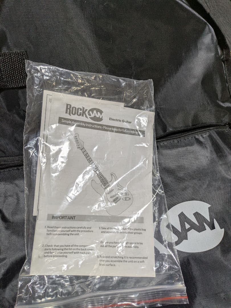 ロックジャム　Rock JAM　エレキギター レッド