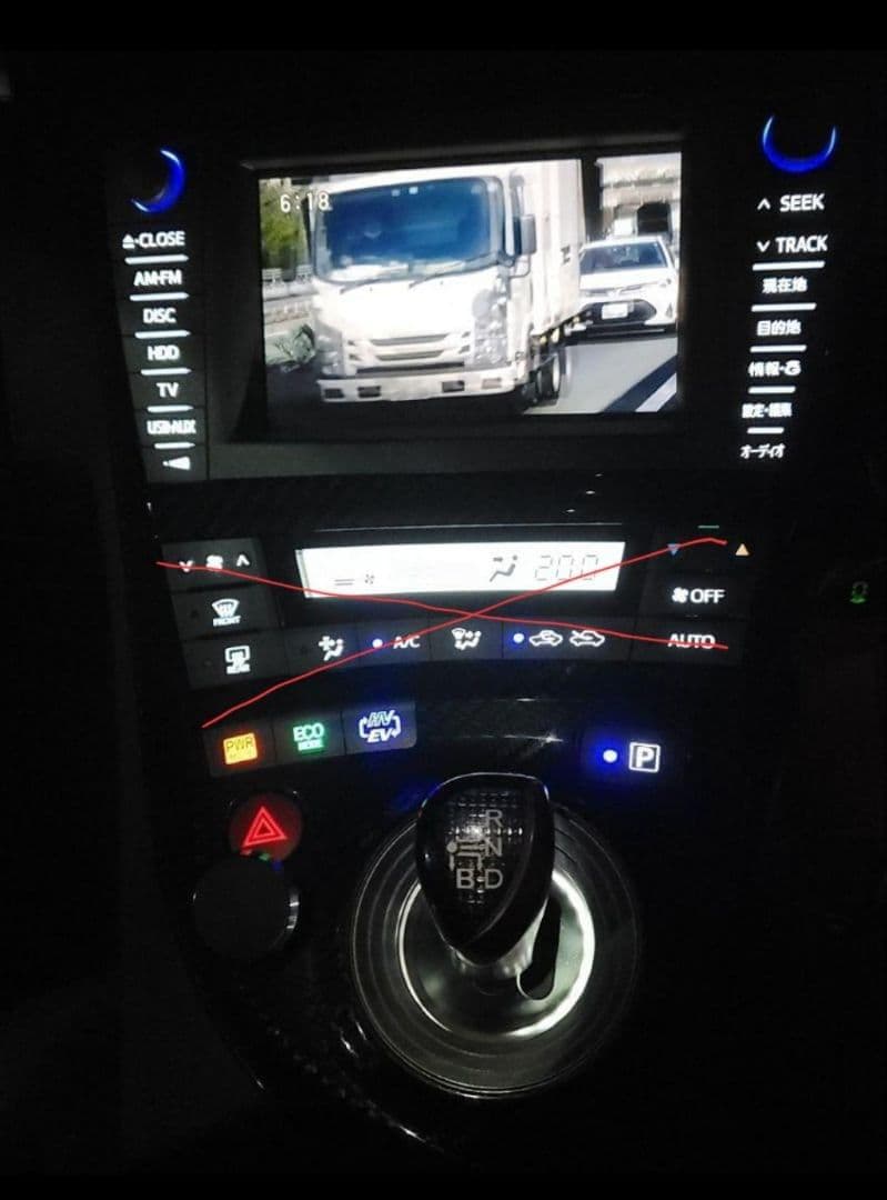 30プリウス LED打ち替え済 純正マルチモニター スイッチセット