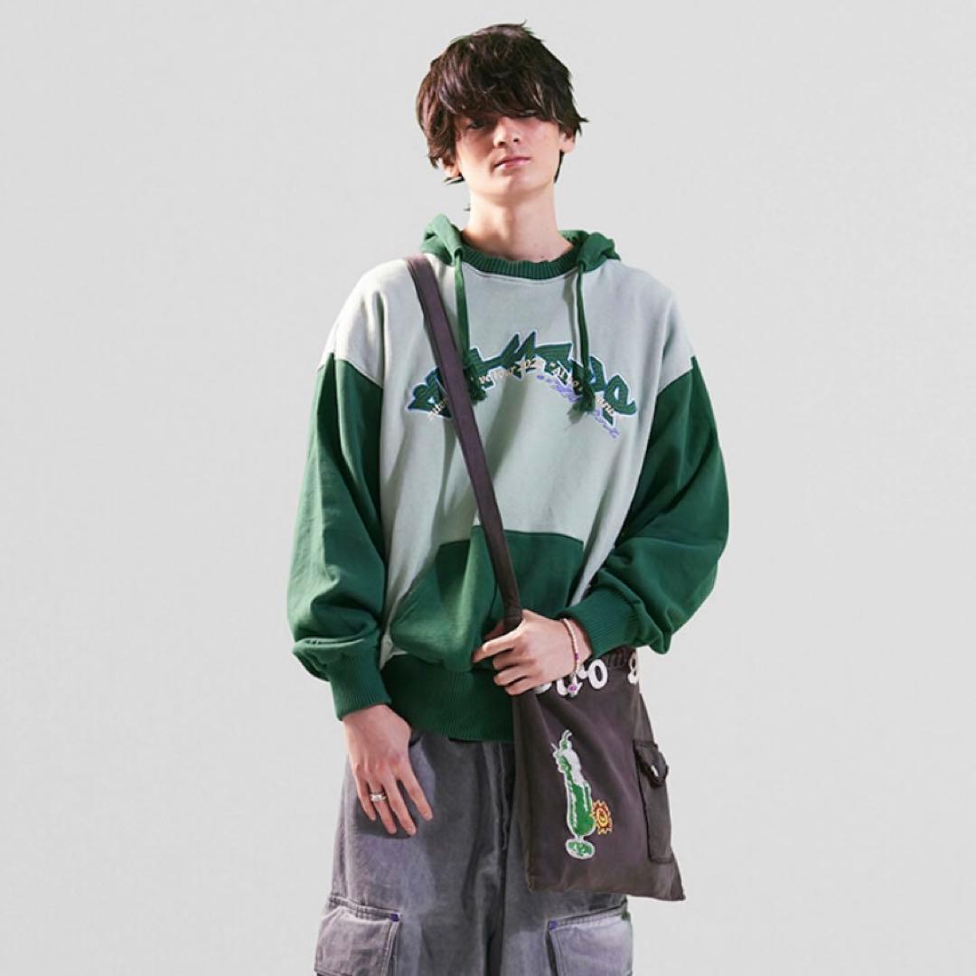 ずっと真夜中でいいのに。グリーンパーカー　喫茶愛のペガサス Mサイズ