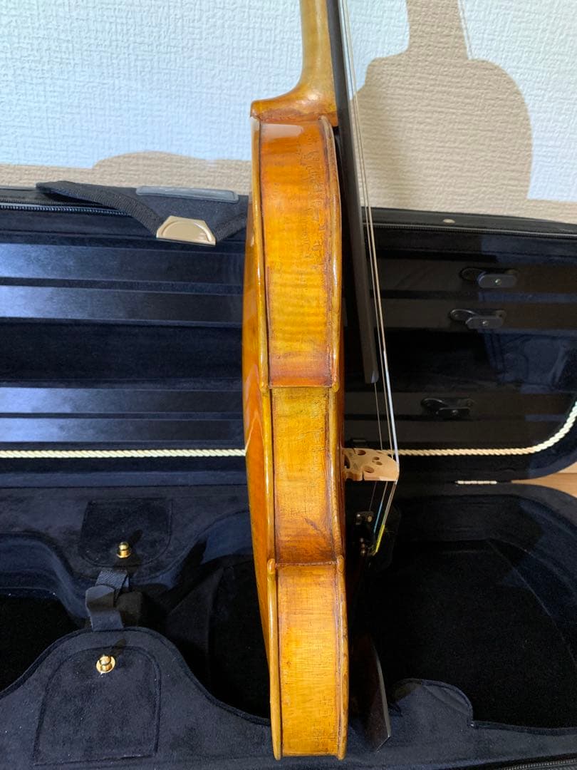 チェコ　工房製　4/4 バイオリン　裏板一枚板