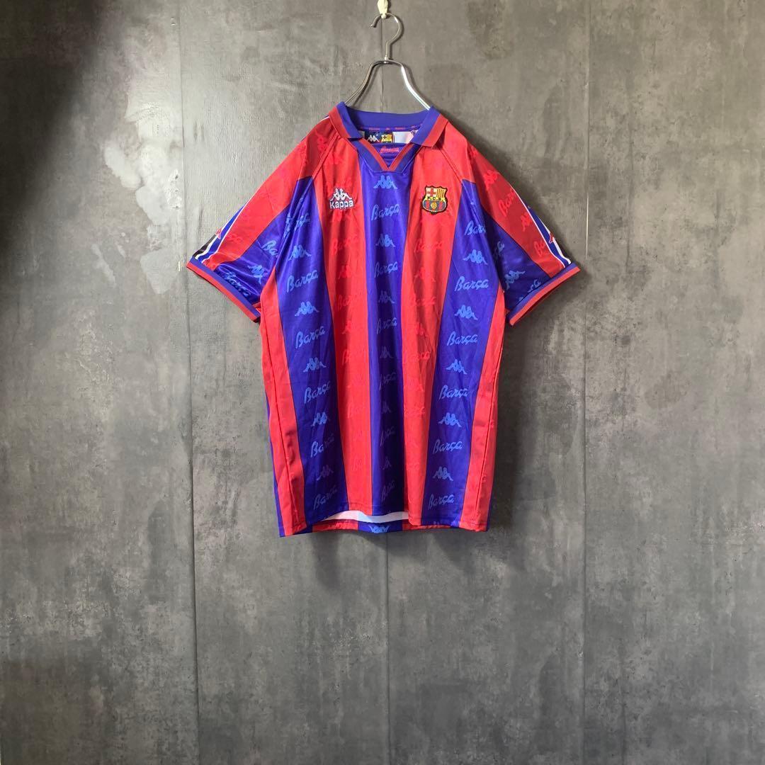【★ロナウド】 カッパ バルセロナ 96/97 レトロユニフォーム 9番 2XL
