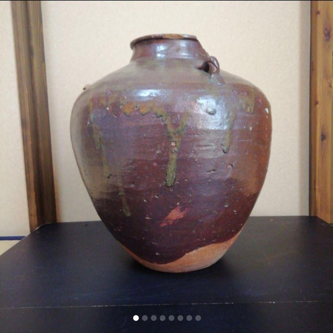 古い大壺　古瀬戸.古猿投　特大茶壺　500年前西暦1450年~1550年代