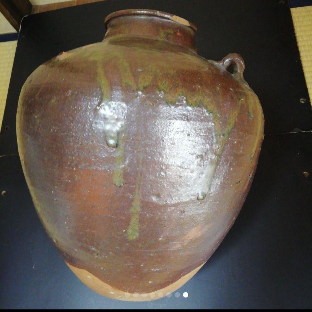 古い大壺　古瀬戸.古猿投　特大茶壺　500年前西暦1450年~1550年代