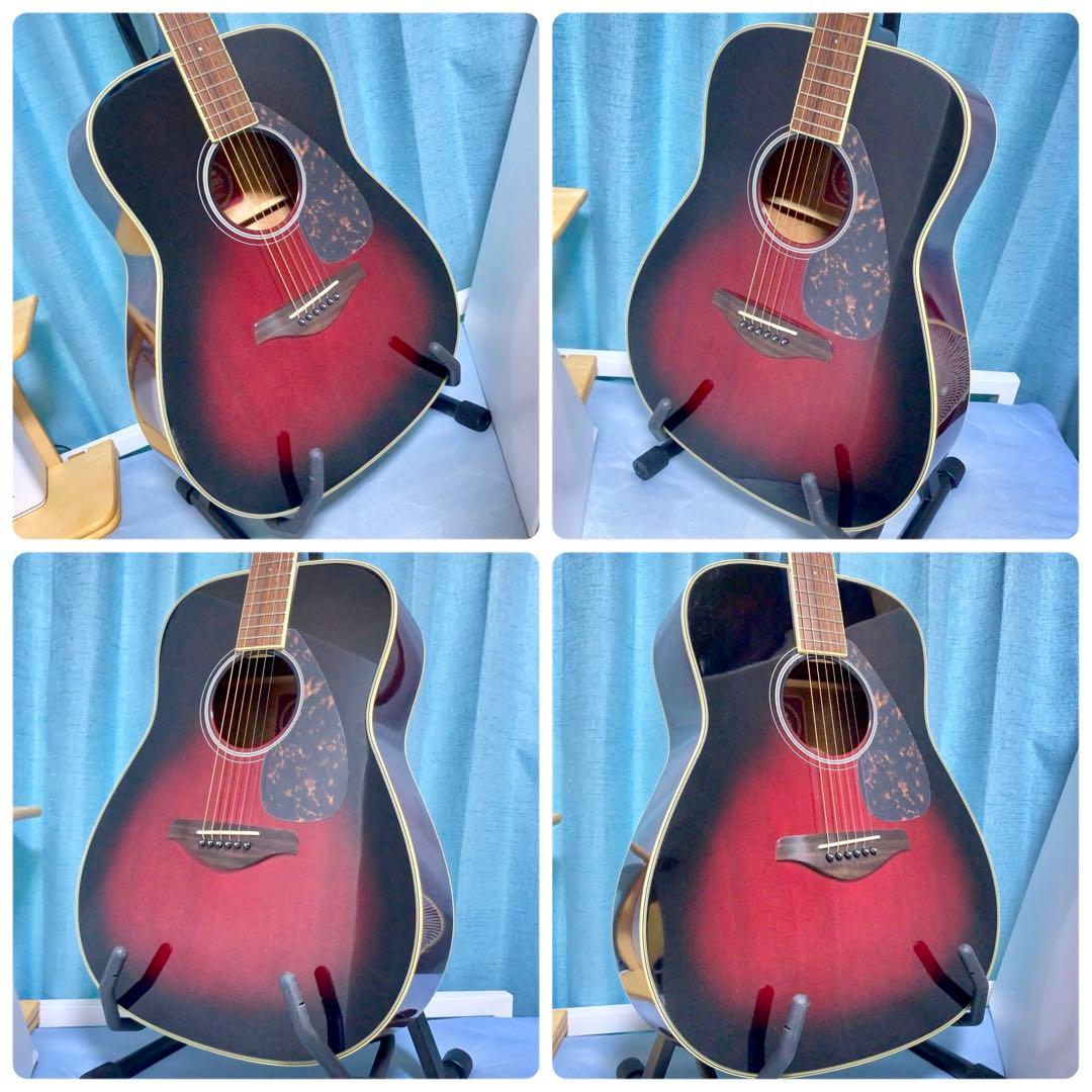 【牛骨】ヤマハ☆FG720S！赤！アコギ【弾き易く調整☆新品の弦】