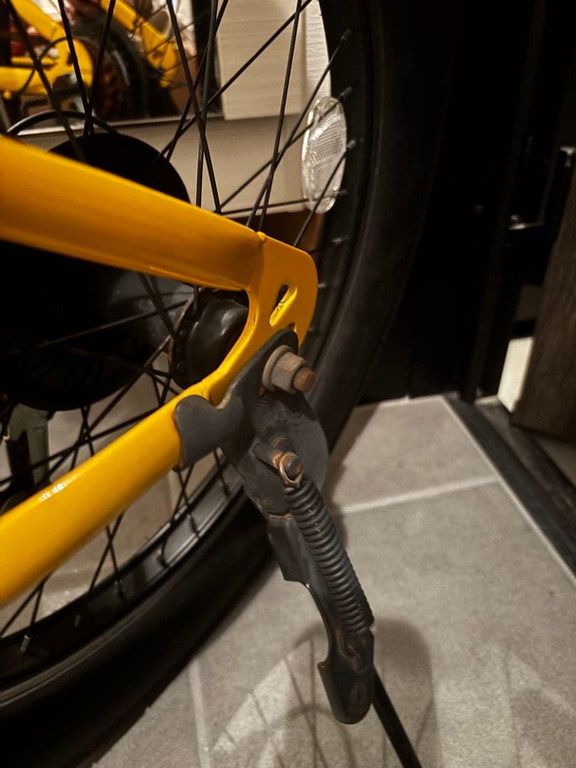 【引渡し限定】HUMMER 折りたたみ自転車 イエロー