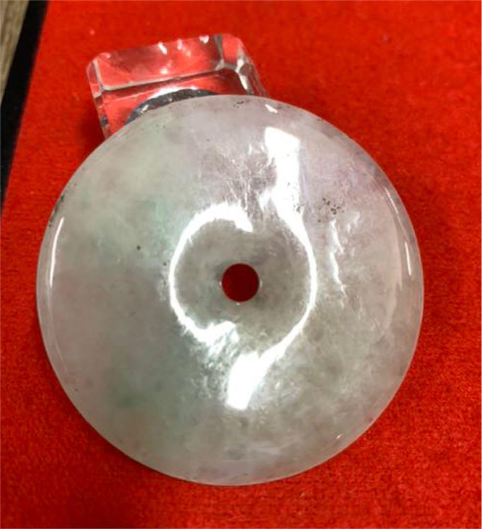 中国·大平安·天然翡翠　根付 　掛け物 H44-4