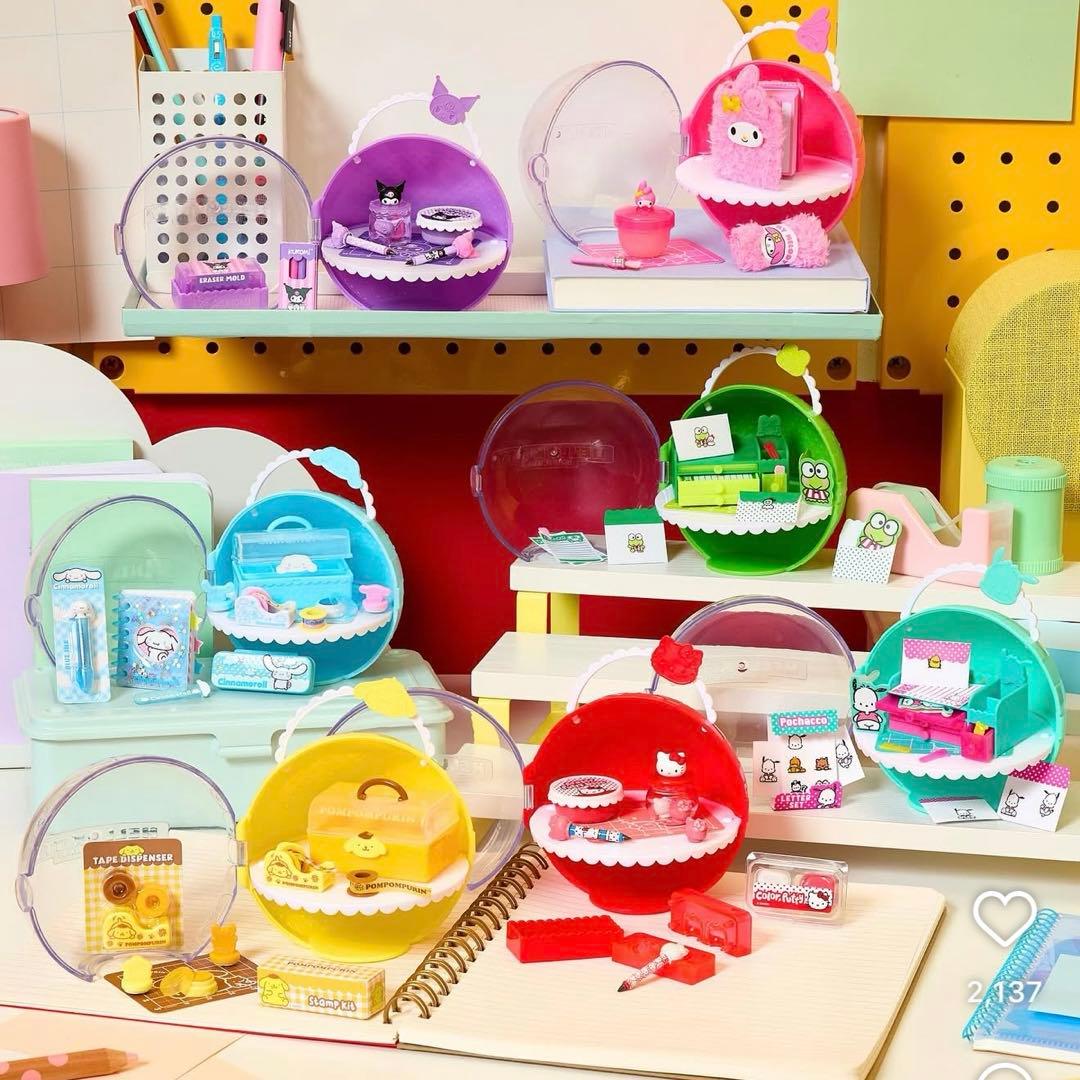 ミニバース　ハローキティ＆フレンズ　ミニチュア　ステーショナリー　全種類セット