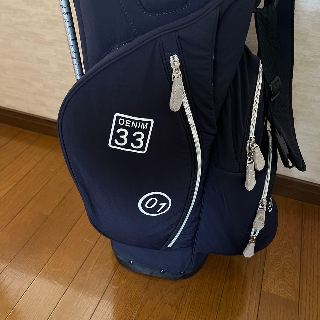 【美品】OUUL SPORTS DESIGN 33 ゴルフバッグ ネイビー