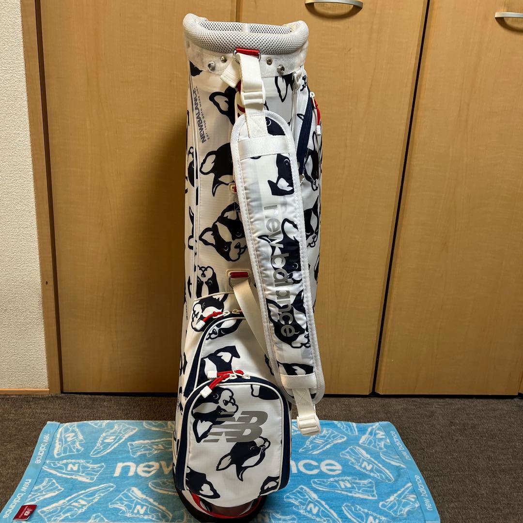 おまけ付き　New Balance ゴルフキャディバッグ ボストンテリア