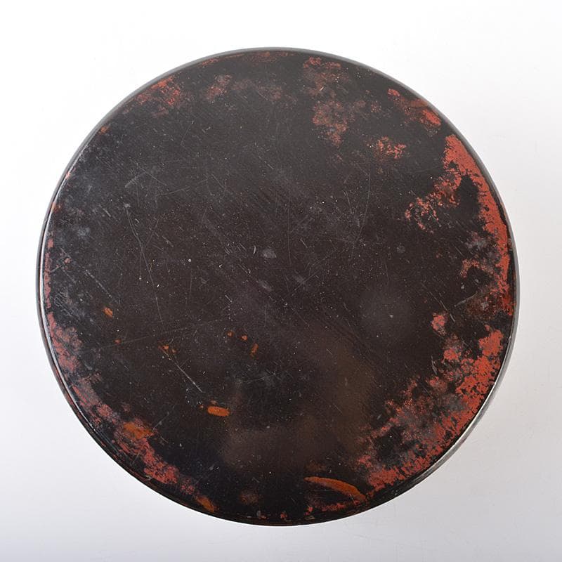 古民具　時代漆器　根来塗　食籠　菓子器　蓋物　D　R7544