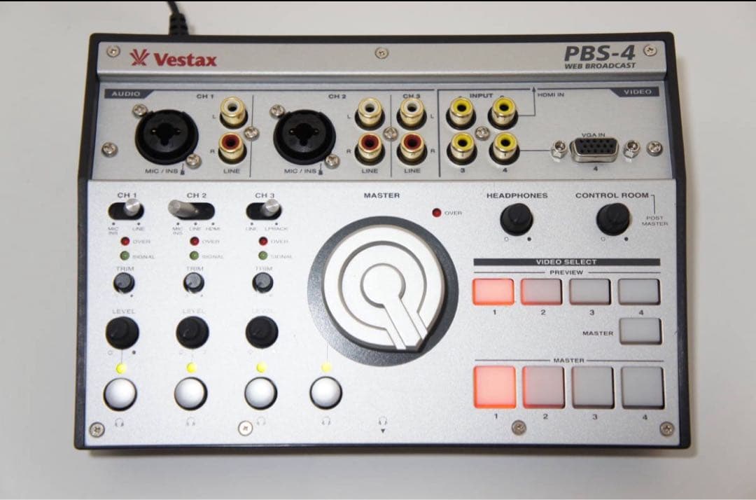 Vestax ライブ配信向け オーディオインターフェイス PBS-4