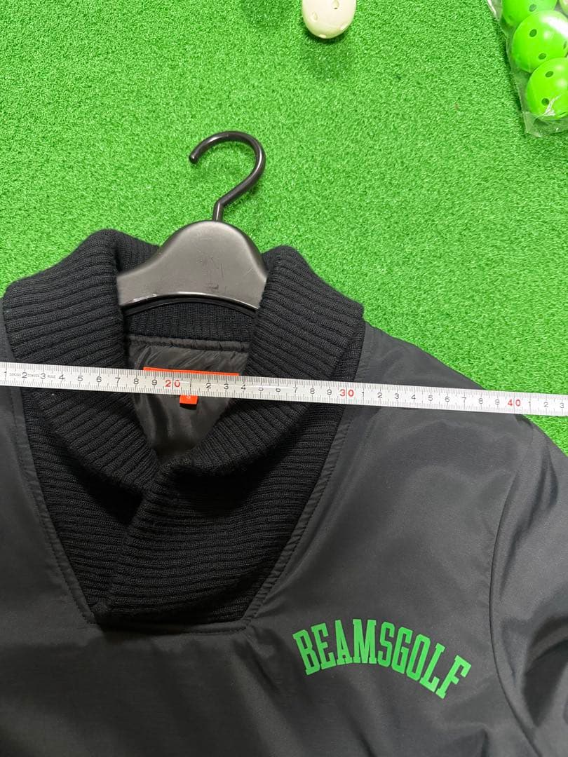 BEAMS GOLF 中綿ブルゾンS ブラック ビームスゴルフ