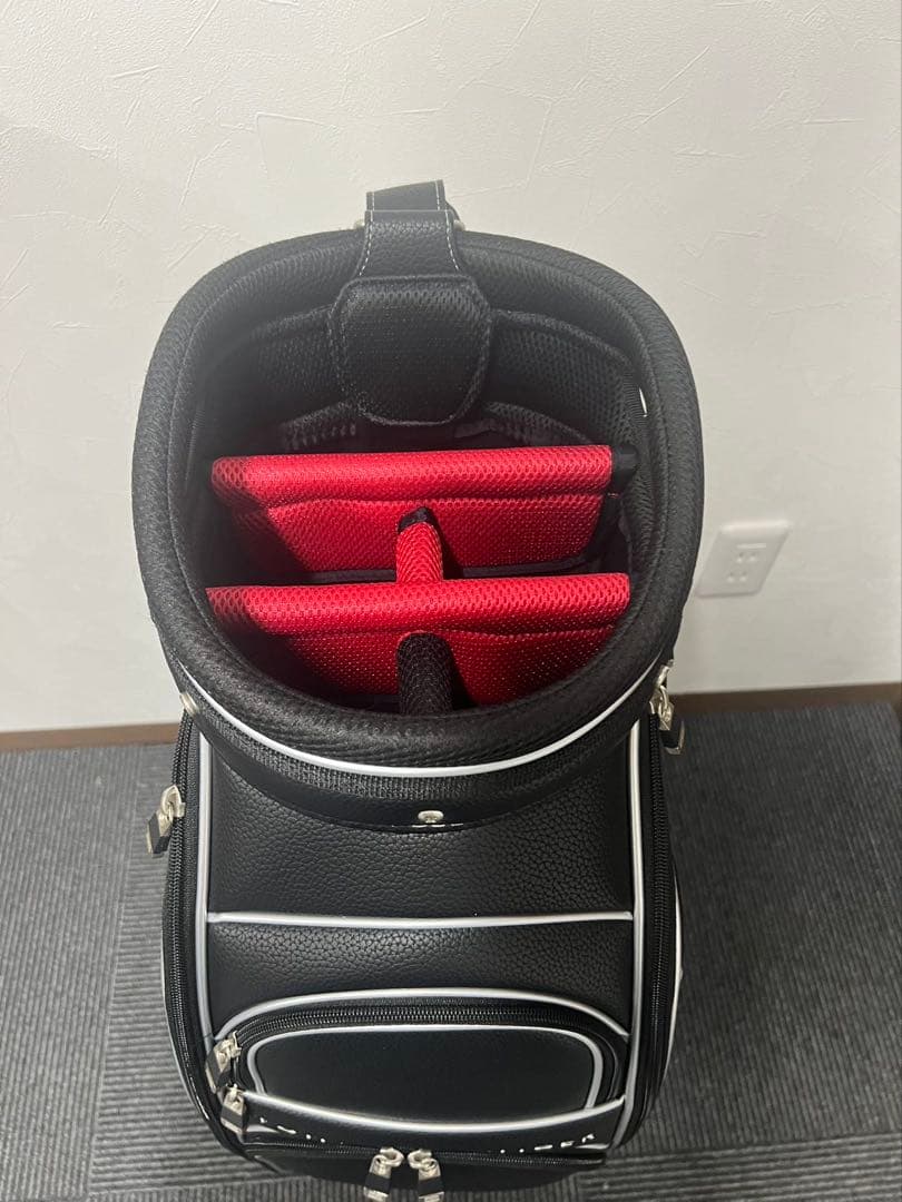   キャディバッグ ブラック/ホワイト