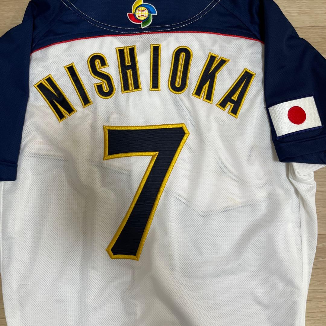 侍ジャパン　刺繍ユニフォーム　西岡剛　プロコレオーセンティック