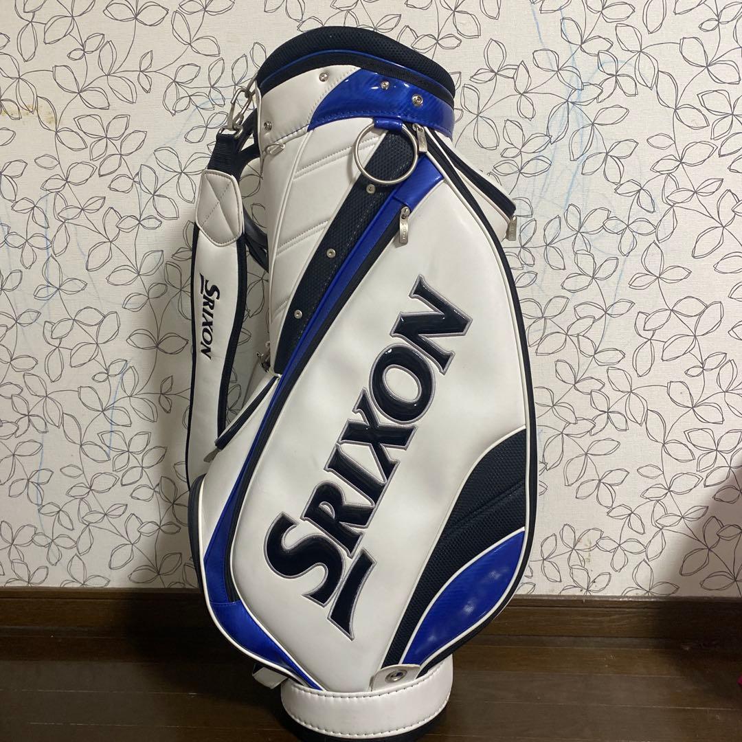 Srixon キャディバッグ ホワイト/ブルー