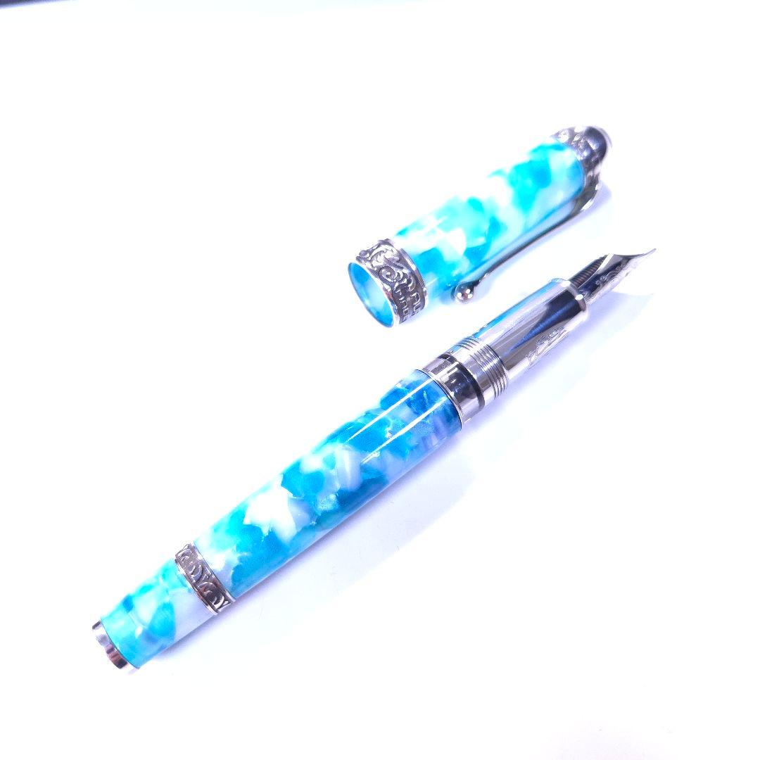 サクラサク【要修理】アウロラ アンビエンテ トロピチ 万年筆 ニブF 細字