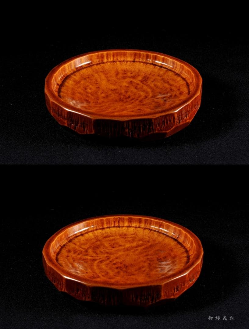 篠原如雪 竹節 銘々菓子器 五 共箱 茶道具