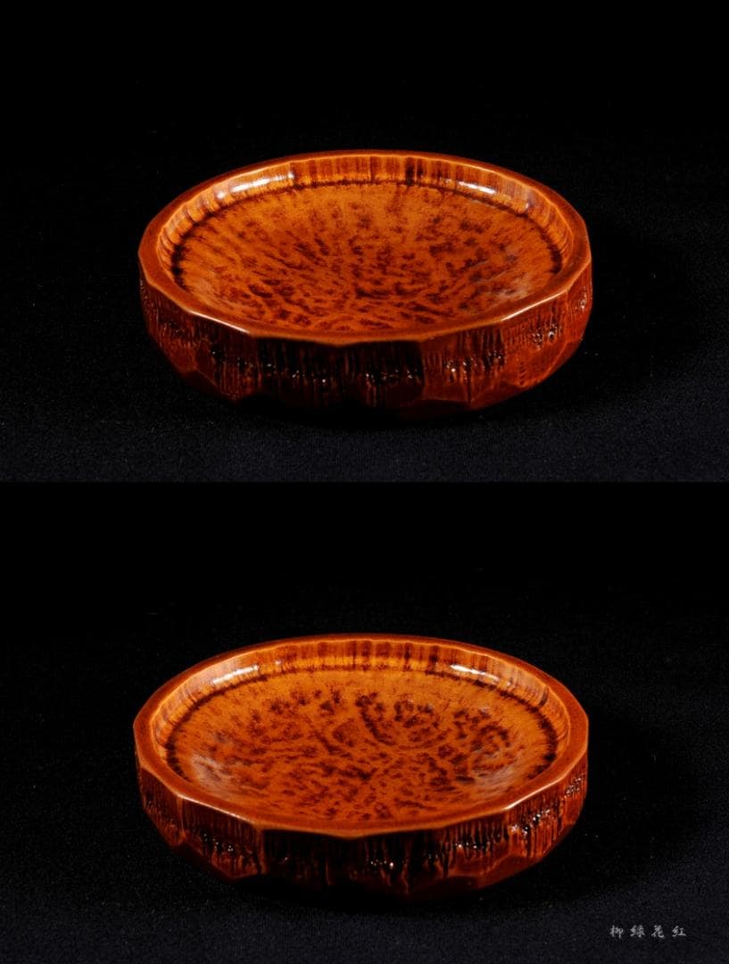 篠原如雪 竹節 銘々菓子器 五 共箱 茶道具