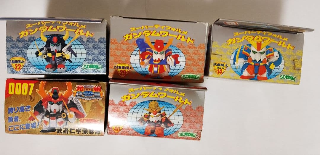 元祖SDガンダム　SDガンダム戦国伝　武者五人衆　4点セット【未組立】