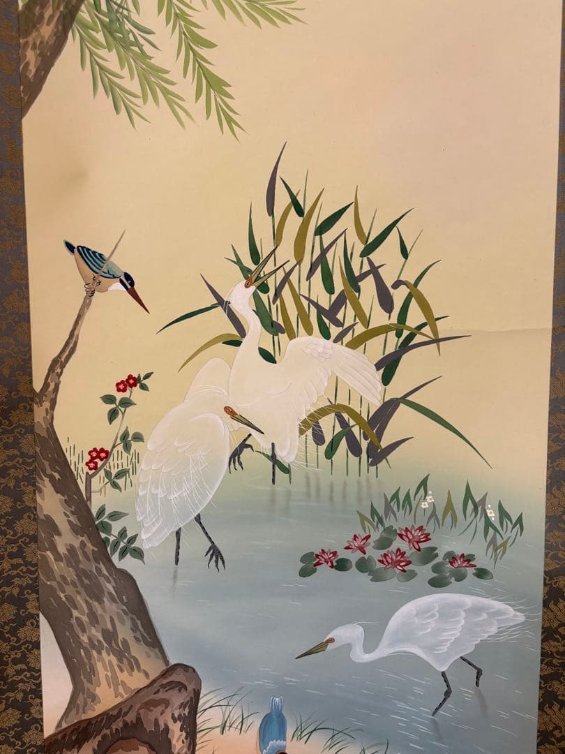 「夏花多」　上田紅月　茶道具 掛け軸 掛軸　共箱あり　絵画　日本画