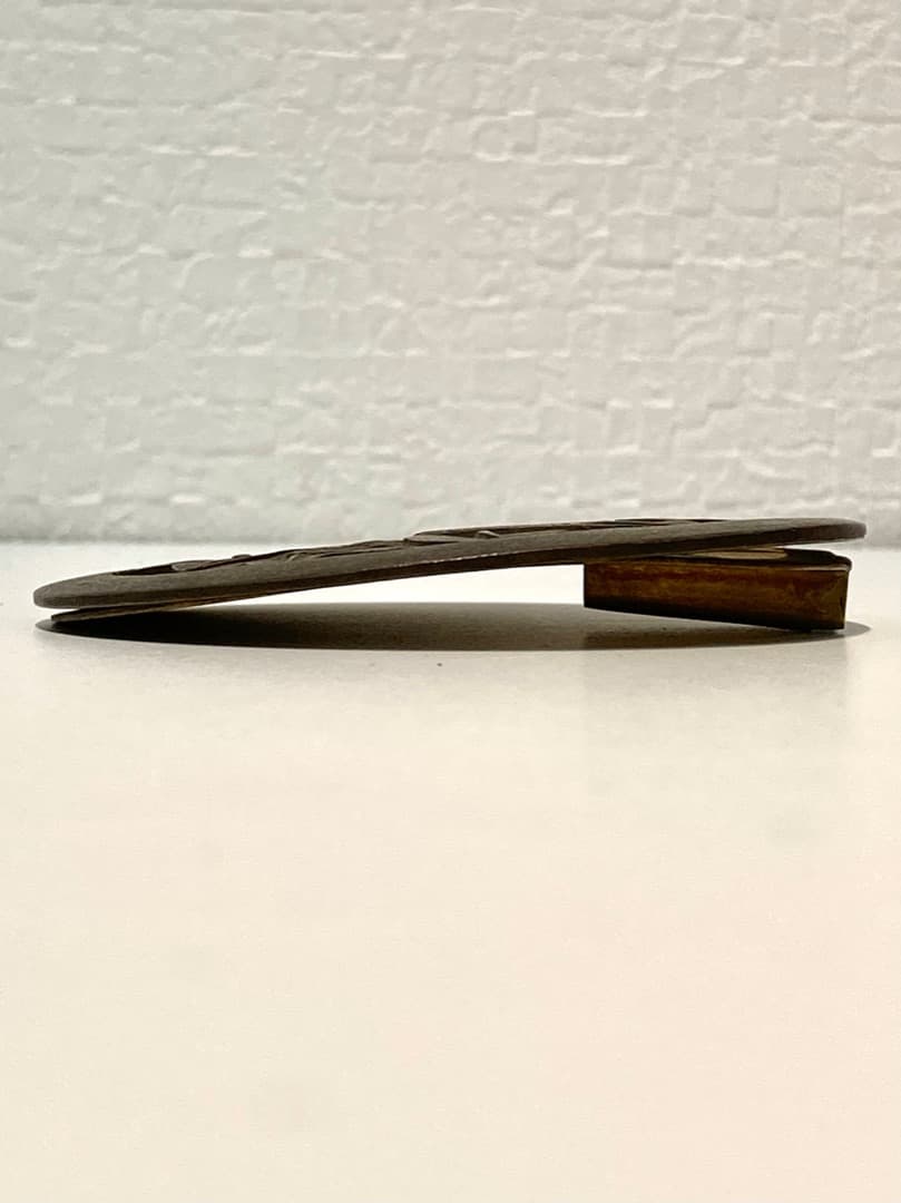 141【笹竜胆家紋　前立　江戸時代】 甲冑　本歌　武具　兜　鎧　江戸　戦国　具足