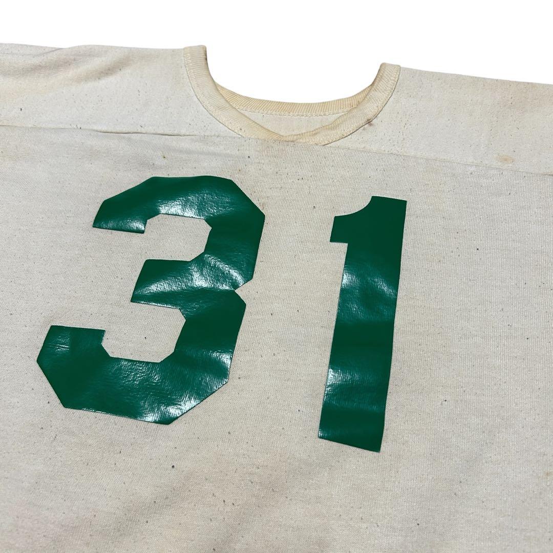 ビンテージ 70s ラッセル　金タグ　フットボール Tシャツ　ナンバリング