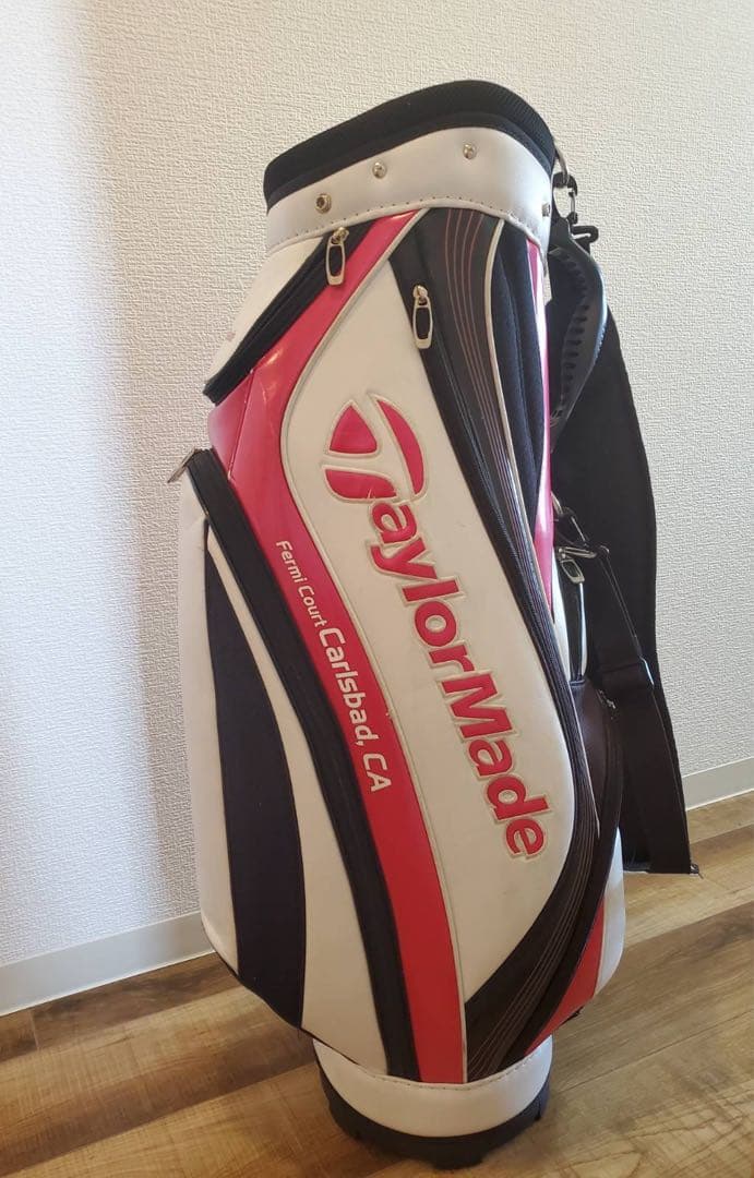 TaylorMade キャディバッグ ホワイト ピンク