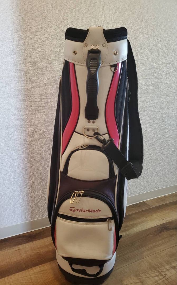 TaylorMade キャディバッグ ホワイト ピンク