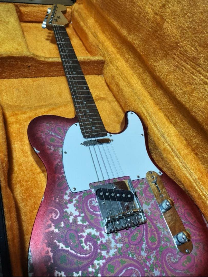 【ひかりさん用】ペイズリー　テレキャスター　ピンク　レリック