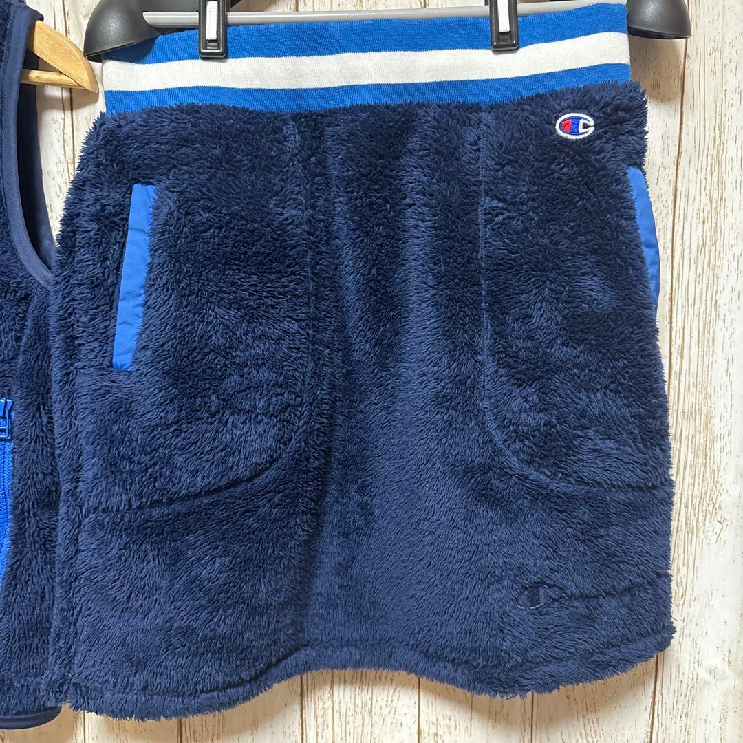 Champion フリースベストとスカートセット L フリース ボア