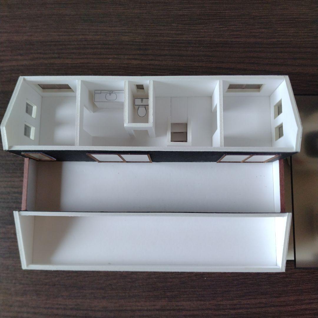 100分の1，2階建て内外模型 No.97『バルコニーでBBQ！！』