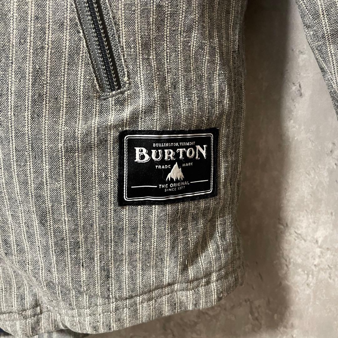 Burtonバートンスキーウェアスノーボードジャケットパーカーフード付灰色グレー