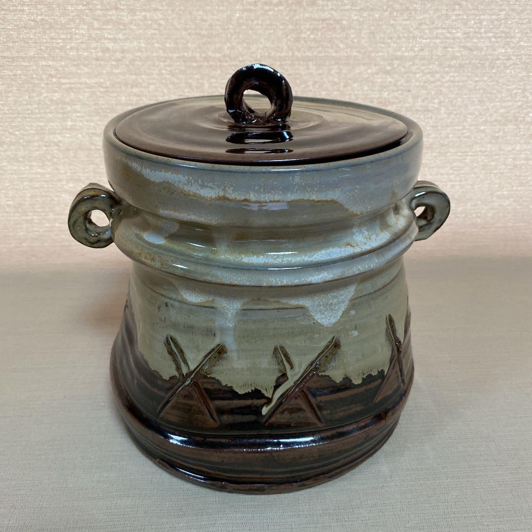 高取焼　水指　「高取　八山」作　N o9