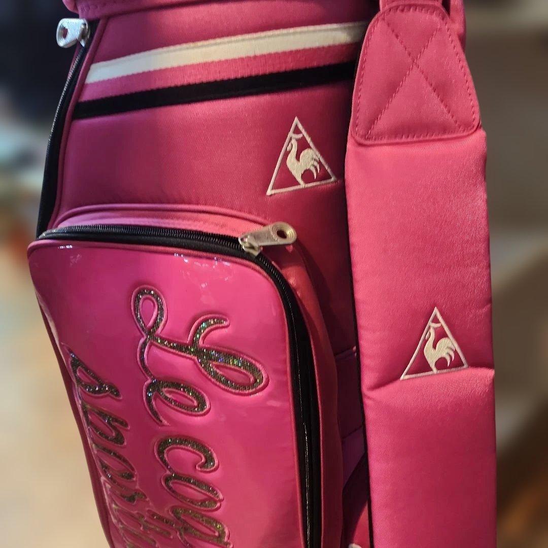 Le Coq Sportif ピンクキャディバッグ