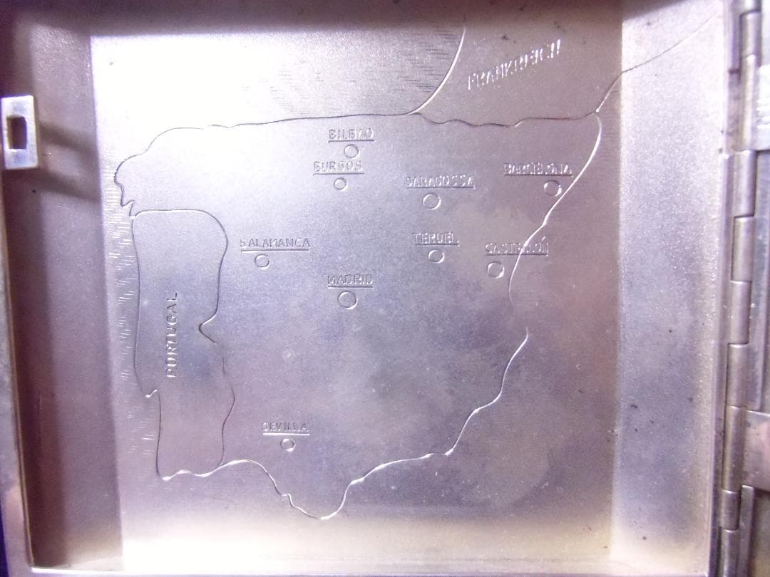 ⊞ドイツ軍＊スペイン内戦＊コンドル軍団＊９２５銀製シガレットケース（実物）